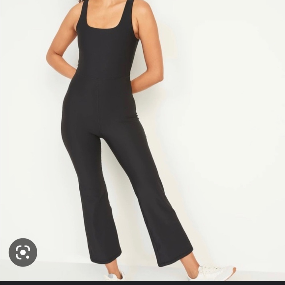 Old Navy PowerSoft cropped flare leg jumpsuit